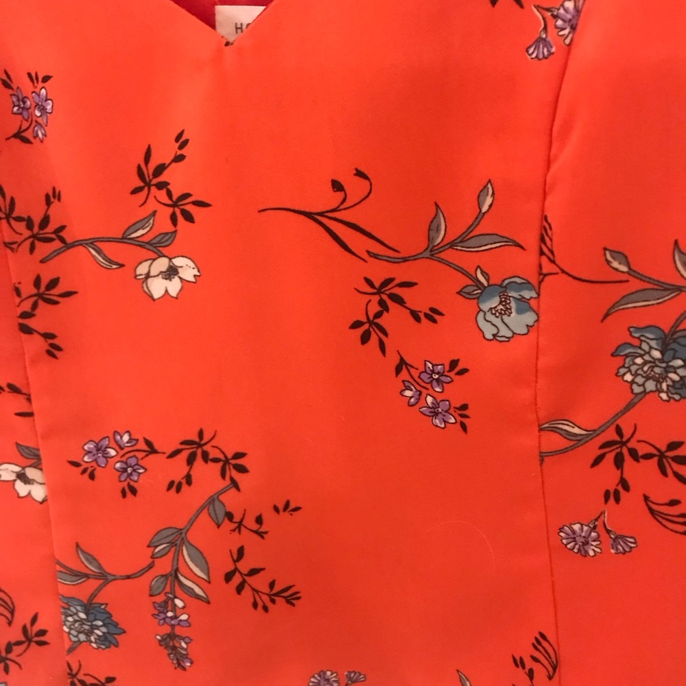 Anthropologie Honey Bunch Floral Orange Camisole Top - Picture 3 of 10